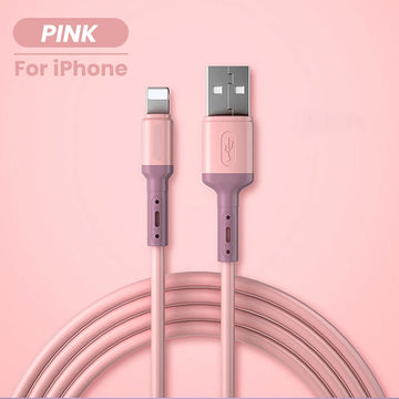 Android Data Cable 3A Charger Wire Fast Charging For iPhone