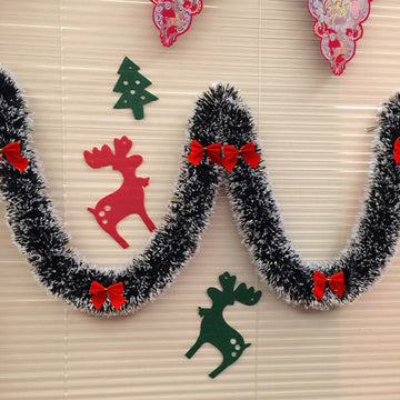 Christmas Garland Home Party Wall Tree Ornaments with Bowknot