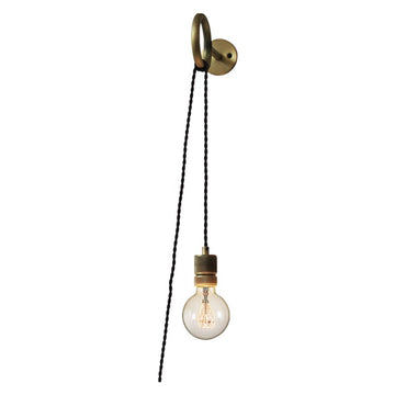 Industrial Simple Iron Ring Wall Lamp Bedroom Sconce Lighting