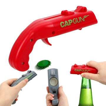 Catapult Launcher Gun Shape ABS Metal Magnet Cap Gun Beer Bottle Opener