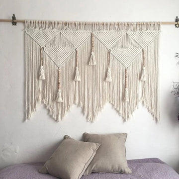 Wall Hanging Handwoven Boho Cotton Woven Home Decor Art