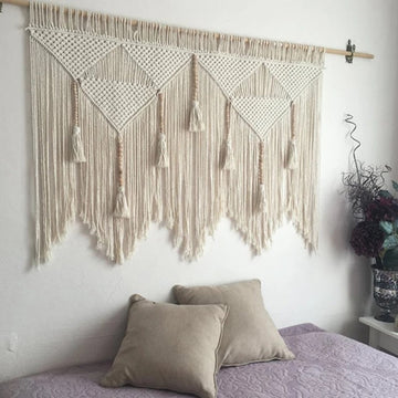 Wall Hanging Handwoven Boho Cotton Woven Home Decor Art