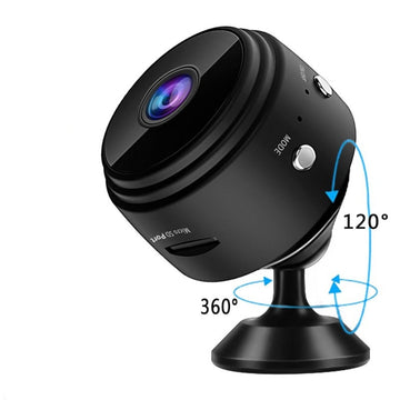 Mini Camera WiFi with Audio/Video Live Feed WiFi Cell Phone App Wireless Recording 1080P HD Nanny Cams with Night Vision