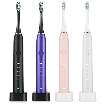 Clean Polish Massage Sensitive Electric Toothbrush IPX7 Replacement Heads Set