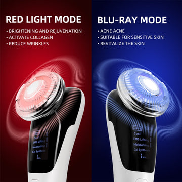 RF and EMS Radio Mesotherapy Electroperforation Lifting Beauty LED Photon Facial Skin Massager