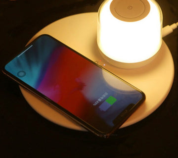 Portable RGB Color Changing Wireless Fast Charger LED Table Night Lamp