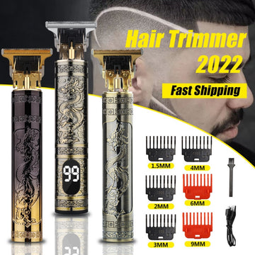 Three-speed Adjustment Large-screen Display Rechargeable Men's Shaver Trimmer