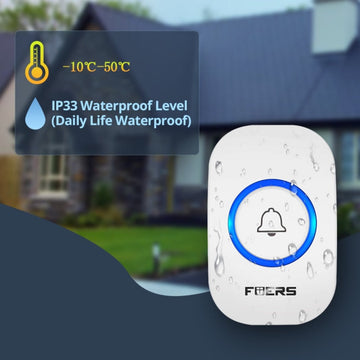 Waterproof Easy Installation 32 Ringtones Smart Chime Wireless Doorbell