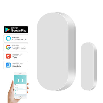 Smart Tuya WiFi Door & Window Sensor Home Security Alarm System With Alexa