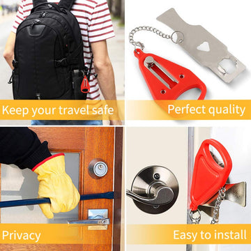 PP Stainless Iron Portable Door Lock for Security