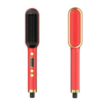 Curling Iron 2 In 1 Electric Professional Anti-scalding Ceramic Hair Brush