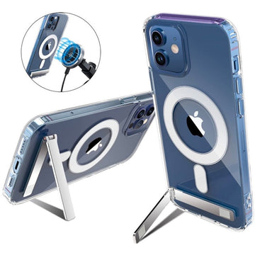 Anti-Scratch Dustproof Half-wrapped Clear Magnetic Phone Case