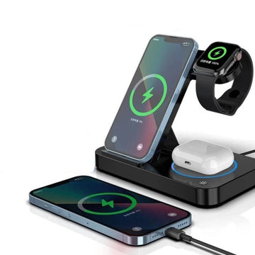 4 in 1 Fast Charging Wireless Phone Charger Stand For iPhone 13 12 11 XS XR Max Mini Apple Watch 7 6