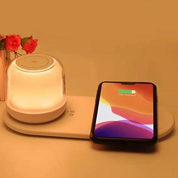 Portable RGB Color Changing Wireless Fast Charger LED Table Night Lamp