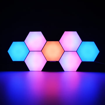 ABS Smart Phone WIFI App Controlled Aurora Colorful Hexagon Lights