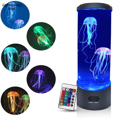 LED USB Electric Jellyfish for Adults Tank Table Lamp