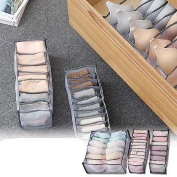 Clothes Drawer Organizer Storage Partition Box Clear Container