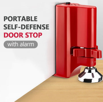 Portable Anti Slip Portable Travel Door Stopper Jammer Alarm