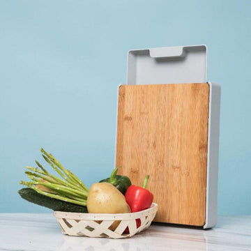 Drawer-Type Bamboo Environment Friendly Cutting Board with Containers