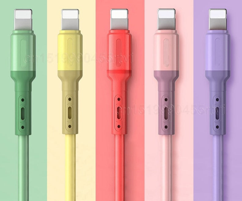 Android Data Cable 3A Charger Wire Fast Charging For iPhone
