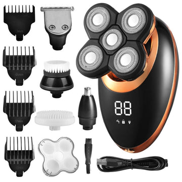 Waterproof Rechargeable Battery Design LCD Digital Display Electric Shaver