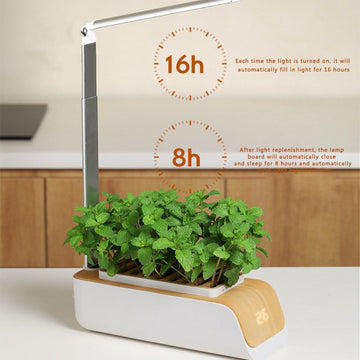 Indoor Herb LED Grow Hydroponic Growing System Family Farm Nursery Smart Flower Pot