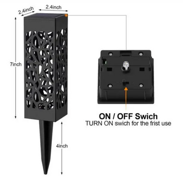 Solar Powered Waterproof Vintage Lawn Decoration Garden Light