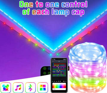 Indoor USB RGB Smart Fairy LED String Lights with App Control