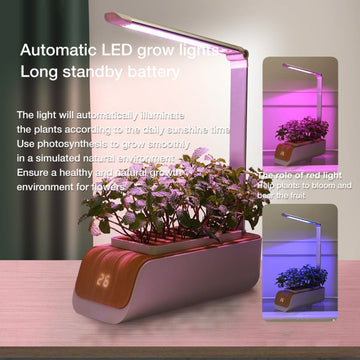 Indoor Herb LED Grow Hydroponic Growing System Family Farm Nursery Smart Flower Pot