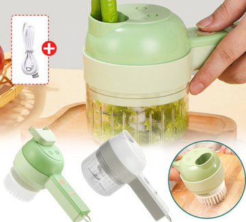 Multifunctional Electric Vegetable Cutter Slicer Garlic Mud Masher