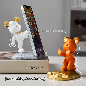 Home Decoration Aesthetic Violent Bear Phone Holder