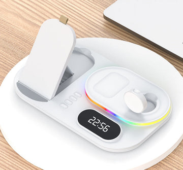 Induction Charging Stand 15W 4 in 1 Multifunction Wireless Charger