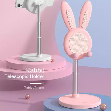 Lightweight Universal Adjustable Rabbit Compact Phone Holder Stand