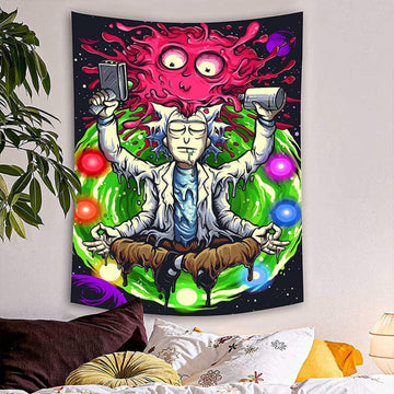 Aesthetic Funny Tarot Anime Hippie Tapestry Wall Hanging Art