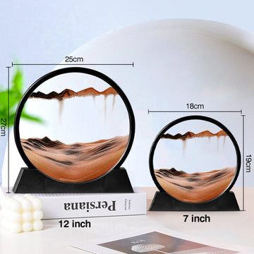 3D Hourglass Acrylic Quicksand Material LED Lamp