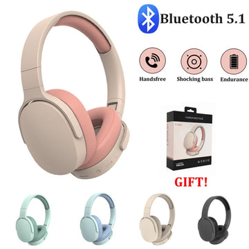 Wireless Bluetooth Bass Headphones With Active Noise Reduction