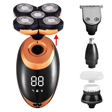 Waterproof Rechargeable Battery Design LCD Digital Display Electric Shaver