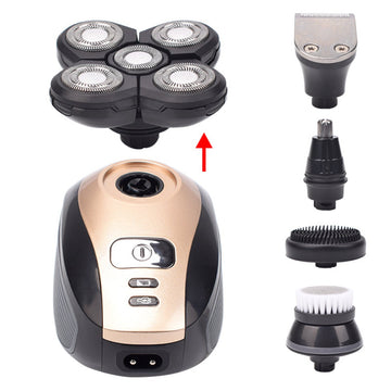 Men's Combined Five One Rechargeable Electric Shaver Grooming Set