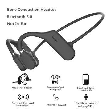 Comfortable IPX6 Waterproof Bone Conduction Headphones Bluetooth 5.0